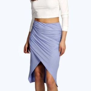 BooHoo drape skirt